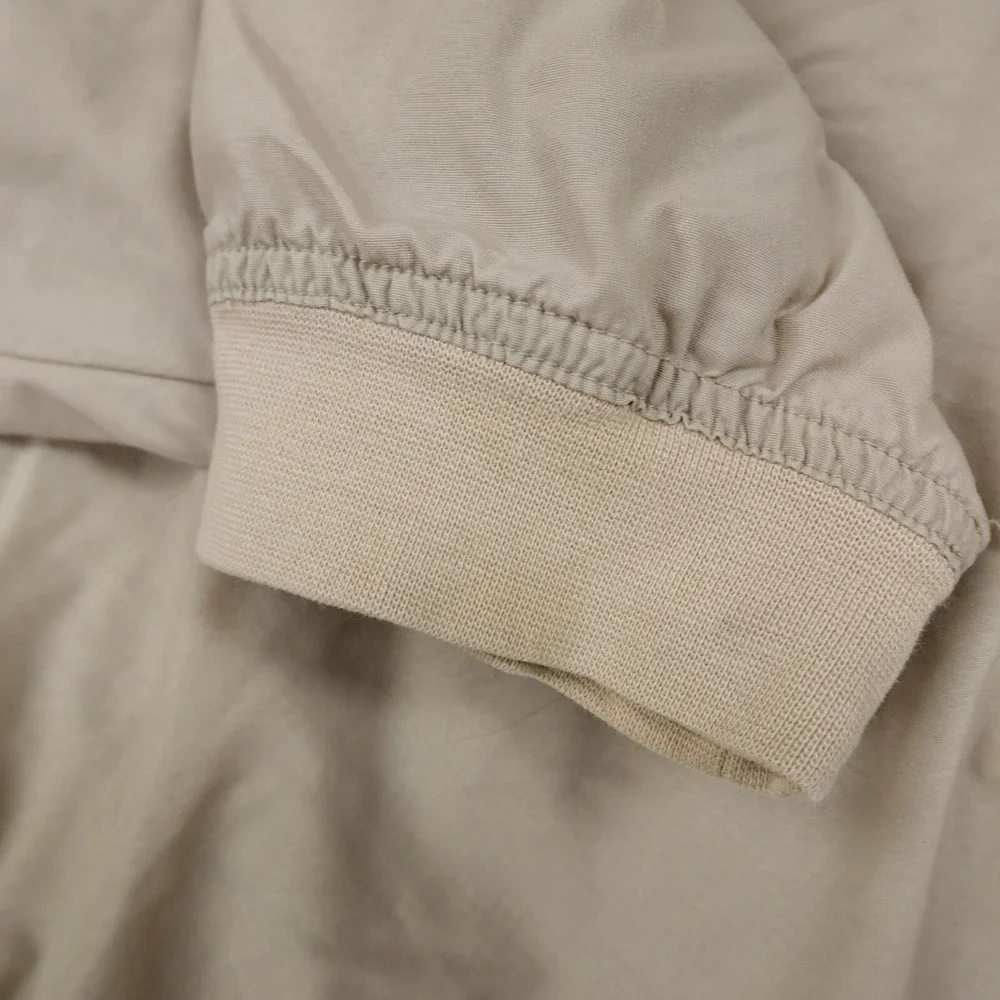 VTG Chaps Ralph Lauren Jacket Mens XL Beige Crest Lined Golf Windbreaker 90s Y2K